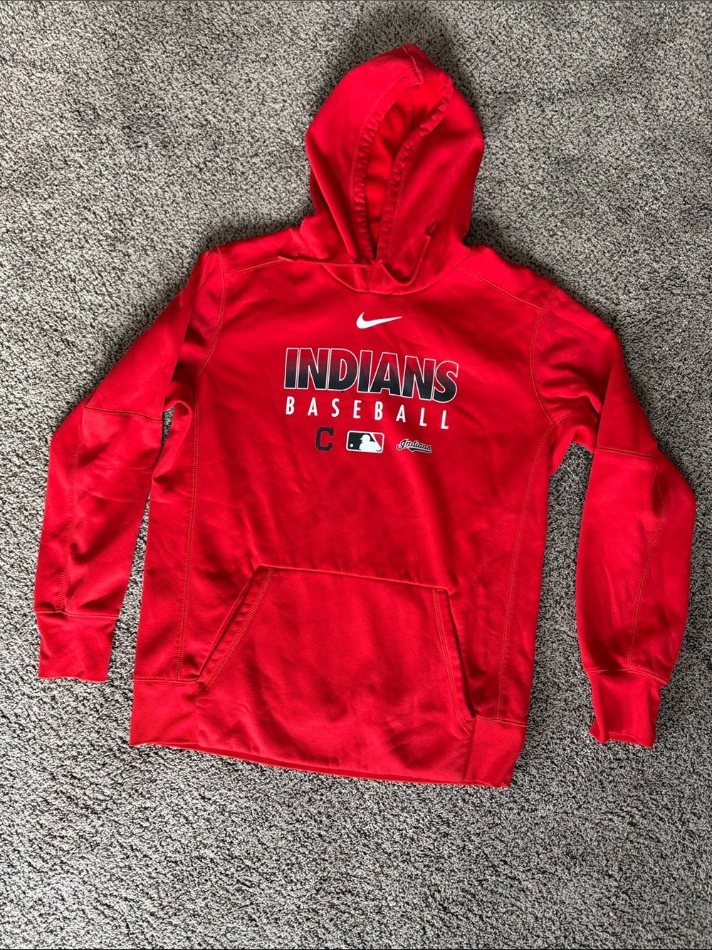 Nike Red Indians Baseball Pullover Hoodie